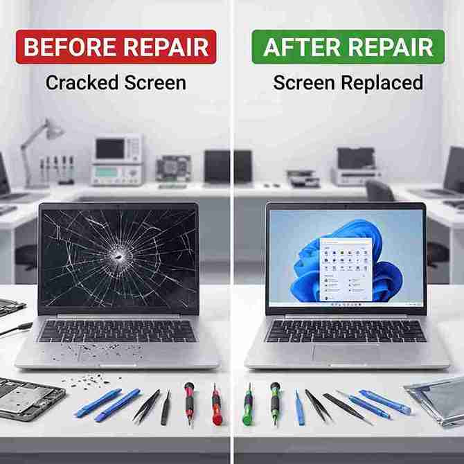 Xigox real repair result 11 — laptop computer repair Mumbai