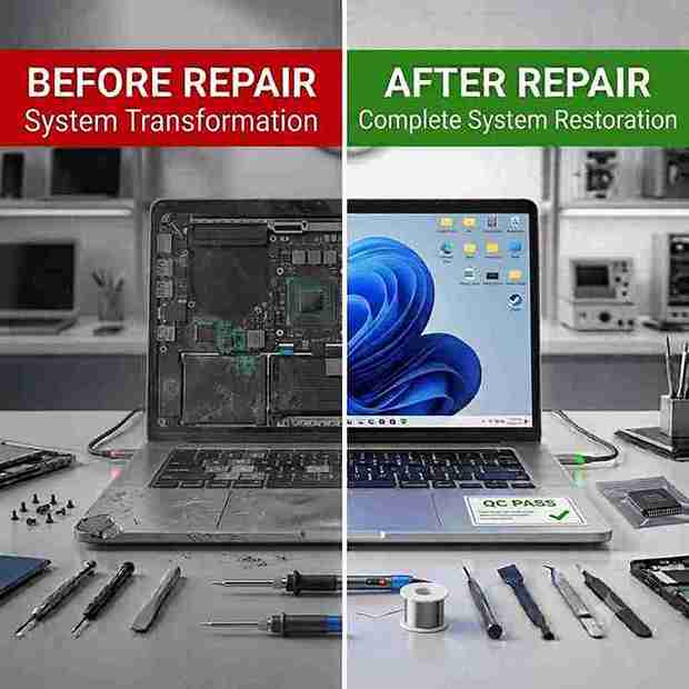 Xigox real repair result 12 — laptop computer repair Mumbai
