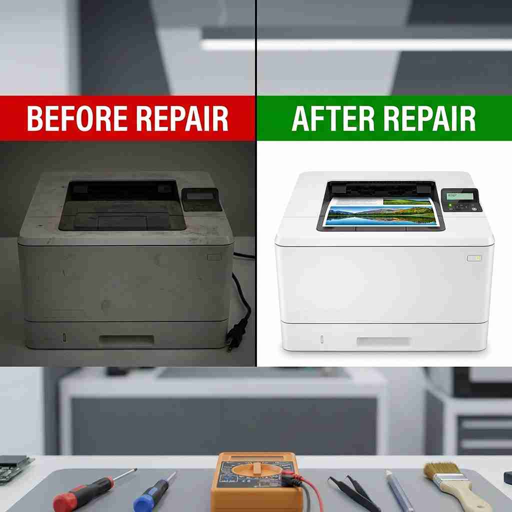 Xigox real repair result 11 — printer repair Mumbai