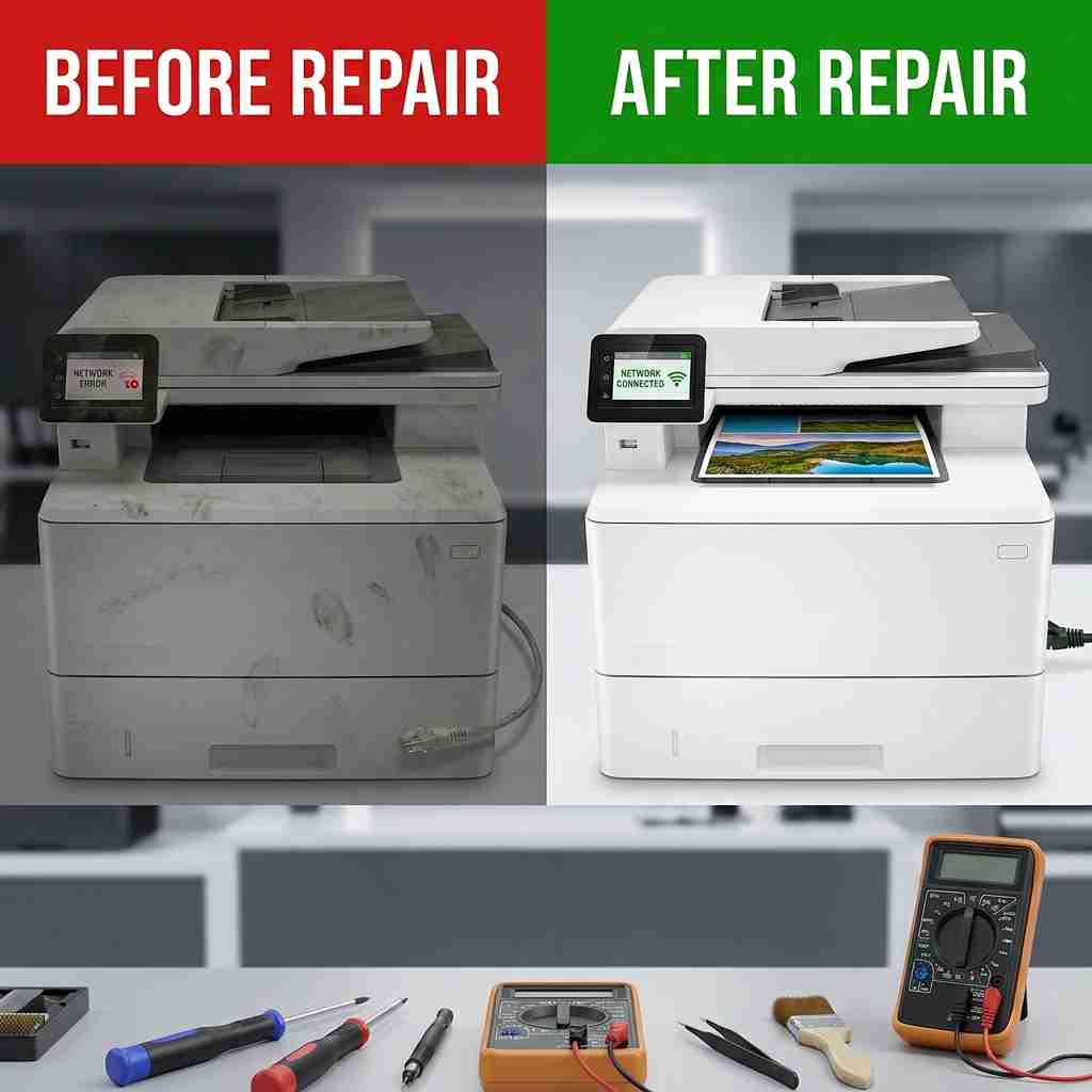 Xigox real repair result 2 — printer repair Mumbai