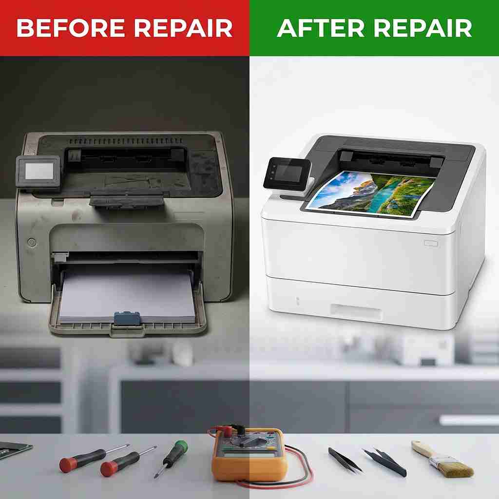 Xigox real repair result 3 — printer repair Mumbai