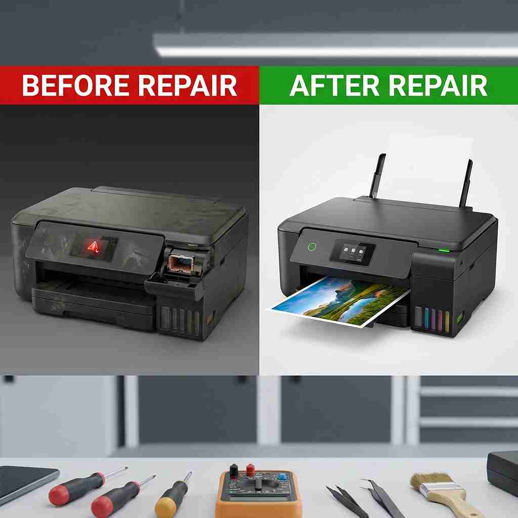 Xigox real repair result 4 — printer repair Mumbai