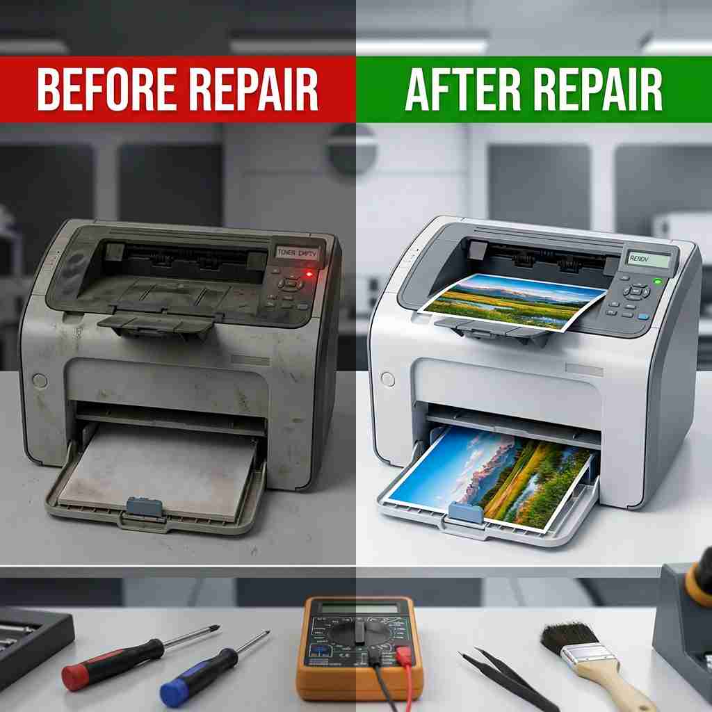 Xigox real repair result 5 — printer repair Mumbai