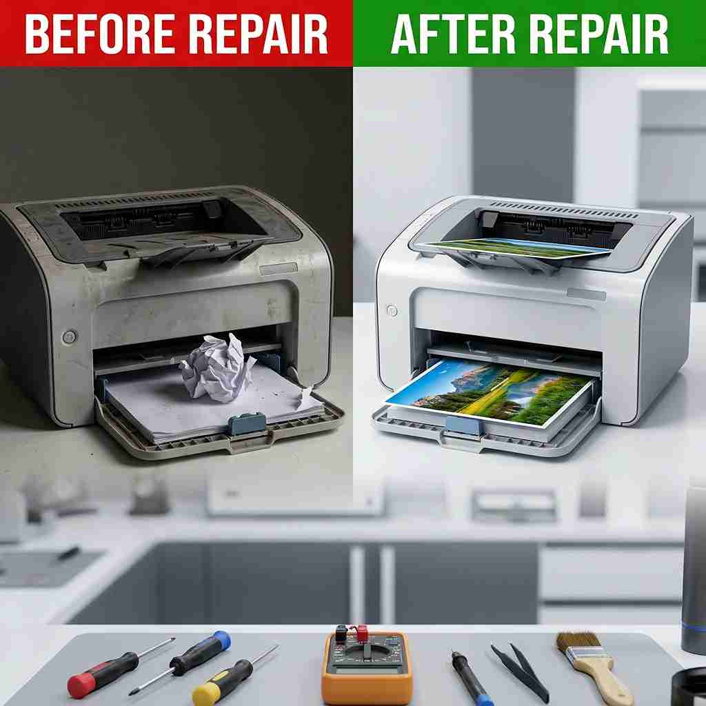 Xigox real repair result 6 — printer repair Mumbai
